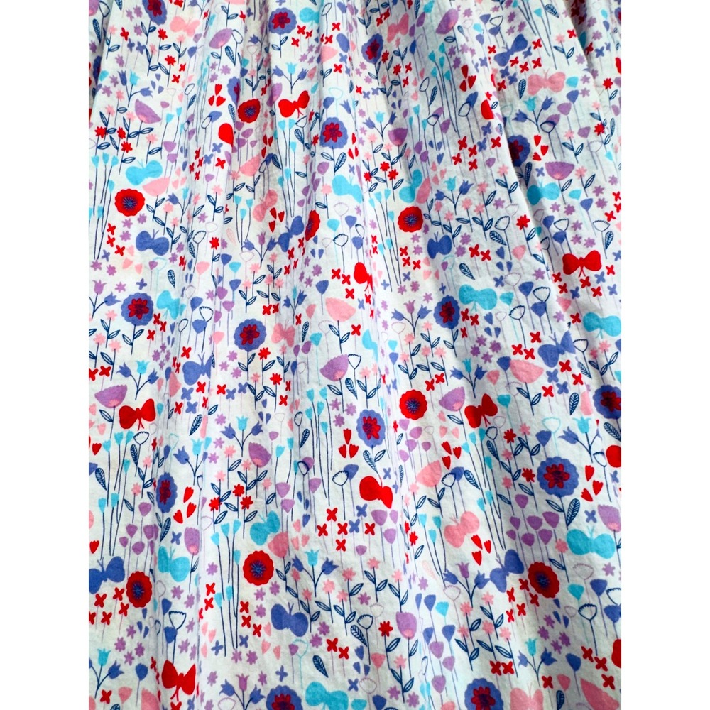 Kracker Jack Kids Maxi Dress Kids Size 8 Purple Floral Ruffle Butterfly Sleeve - Picture 4 of 8